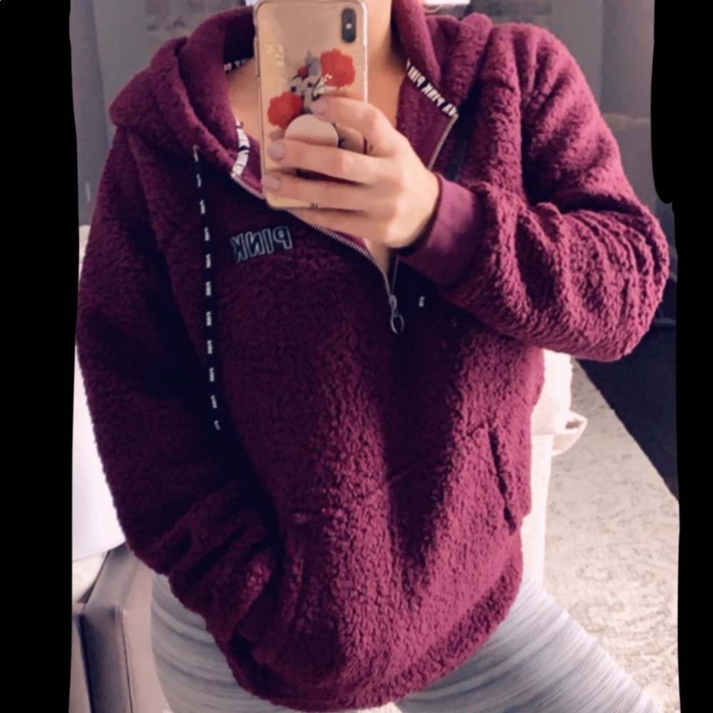 LAST 1 Victoria’s Secret Sherpa hoodie SOLD OUT - Picture 5 of 5